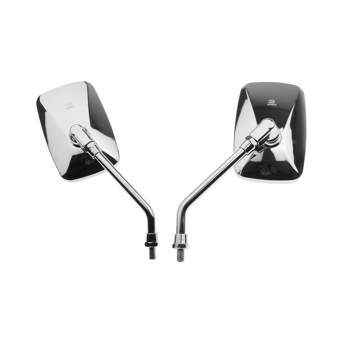 Italika F10010200 Juego Espejos con Logo y Leyenda, Gris