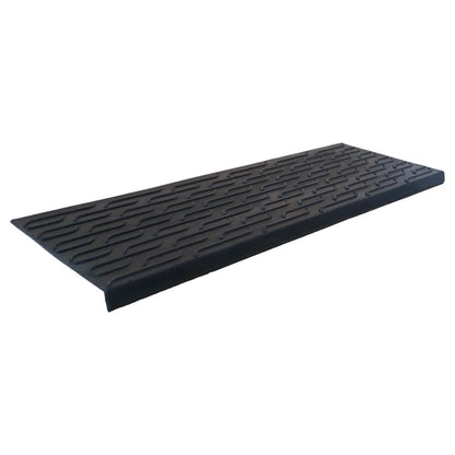 Rubber-Cal "Chelsea" Alfombrillas de goma para escaleras – 9.75 x 29.15 pulgadas, paquete de 6