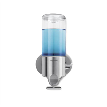 simplehuman Dispensador para pared, individual, 443 ml, acero inoxidable - Único