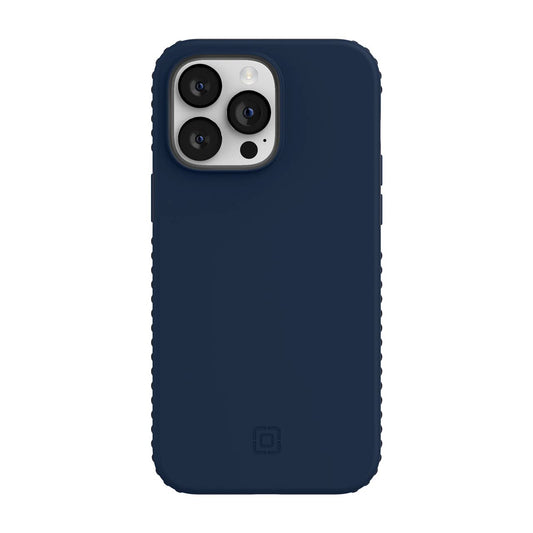 Incipio Grip Funda Compatible con iPhone 14 Pro MAX, Protección Caídas 4.2m, Bisel Elevado, Protección Antimicrobiana - Azul Marino