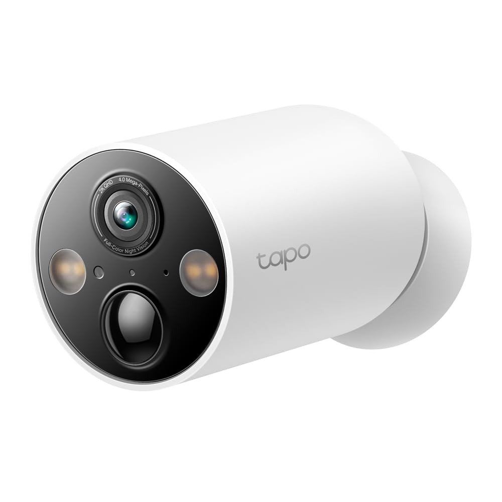 Tapo TP-Link TC85, Cámara Seguridad Inalámbrica 2K, Visión Nocturna Color, 150° FOV, IA Gratis, IP66, Batería 300 Días, Compatible Panel Solar