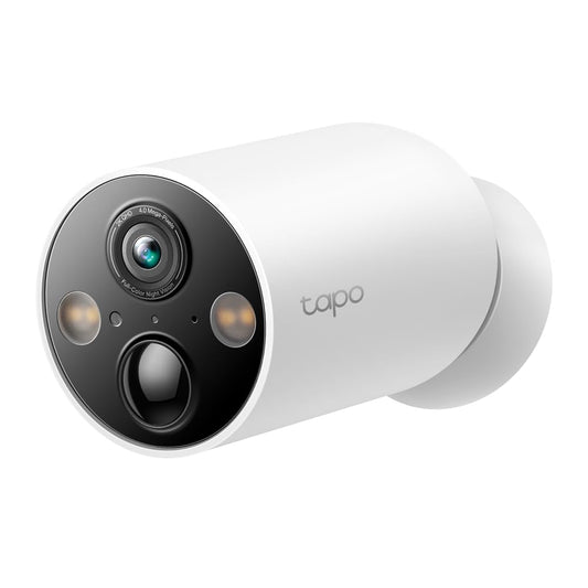 Tapo TP-Link TC85, Cámara Seguridad Inalámbrica 2K, Visión Nocturna Color, 150° FOV, IA Gratis, IP66, Batería 300 Días, Compatible Panel Solar