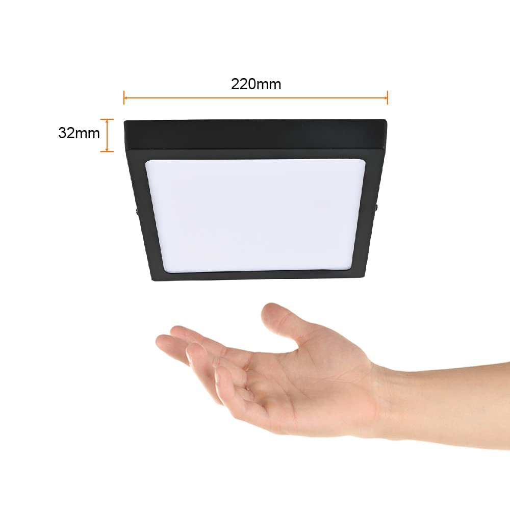 Tecnolite Lámpara Plafón LED de Sobreponer 18 W, Luz de Día, Interiores, No atenuable, LED integrado