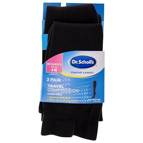 Dr. Scholl's - Calcetín de compresión suave para mujer, paquete de 2