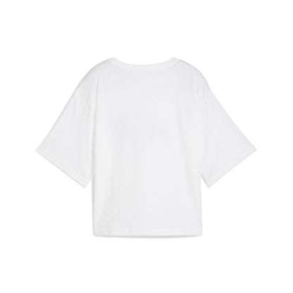 Puma ESS Cropped No. 1 Logo Relaxed tee Playera Mujer
