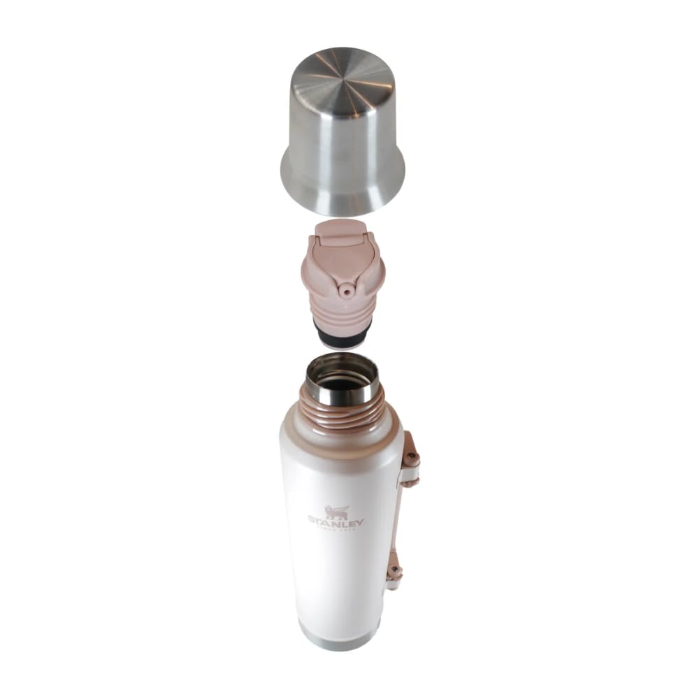Stanley Classic Mate Termo 1.2 L | Acero Inoxidable Rosa, tapa multiusos, asas plegables, capacidad 1.2 Lt, garantía de por vida