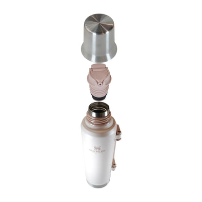 Stanley Classic Mate Termo 1.2 L | Acero Inoxidable Rosa, tapa multiusos, asas plegables, capacidad 1.2 Lt, garantía de por vida
