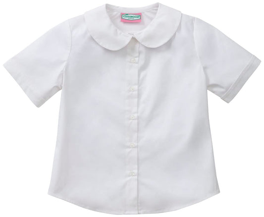 Classroom School Uniforms Junior SS Peter Pan Blusa Blusa para Mujer