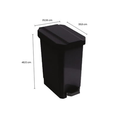 Papelera de 22L con Pedal, Tapa y Plástico Resistente – Basurero Higiénico y Compacto para Cocina, Oficina y Espacios Reducidos