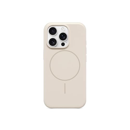 Beats - Funda iPhone 16 Pro – MagSafe, Funda Protectora Resistente a los rasguños, Delgada, con Revestimiento de Microfibra – Gris Piedra