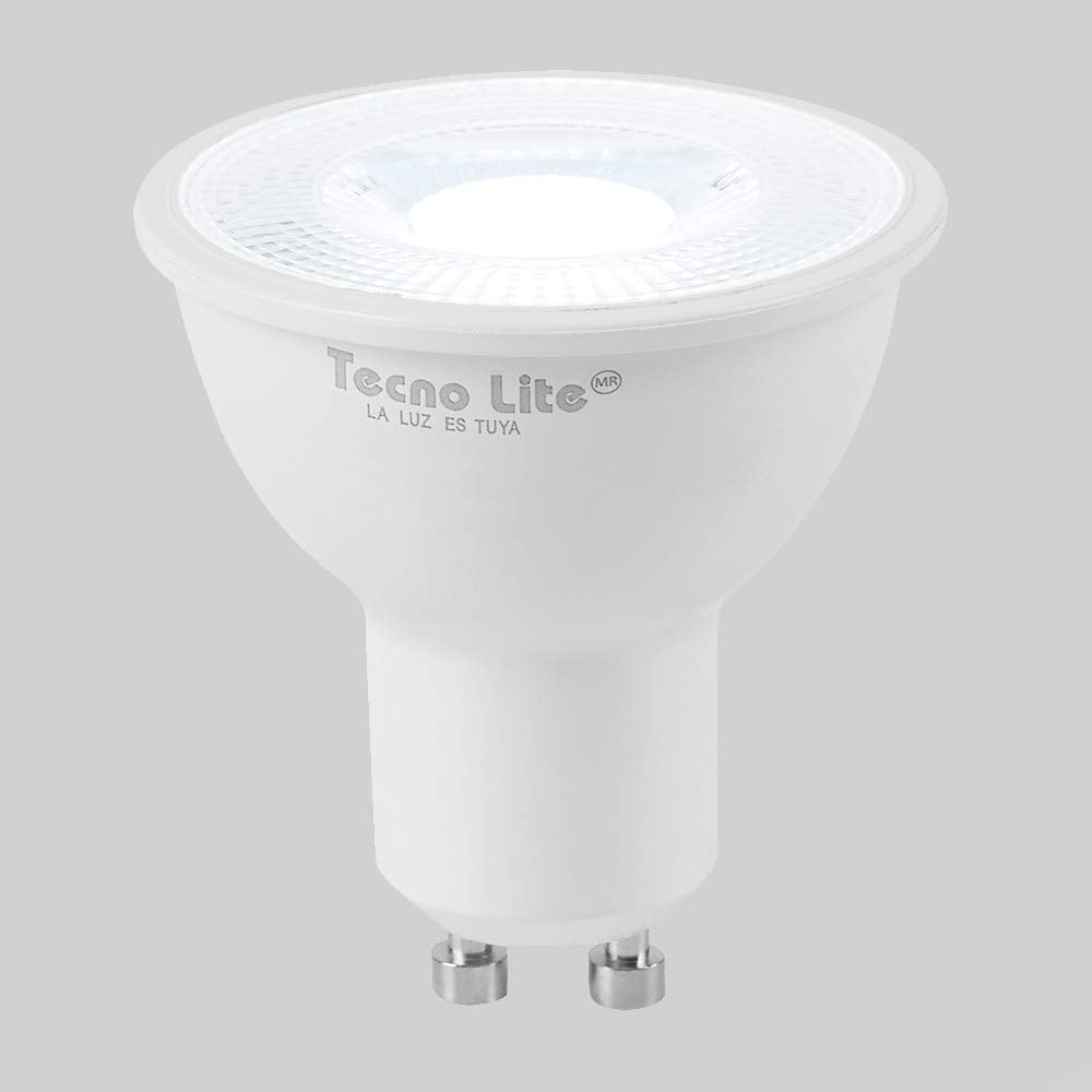 Kit de 3 focos LED Inteligentes,Tecnolite KIT GLOW SMART, CCT Atenuble, Base E27, WiFi, Compatibles con Tecnolite Connect App Compatible con Alexa + FOCO LED GU10, Blanco GU10-LED/3W/65H