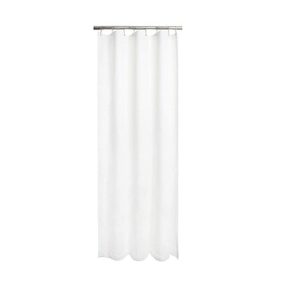 CSI Bathware - Cortina de ducha de vinilo resistente (42 pulgadas de ancho x 74 pulgadas de largo, color blanco