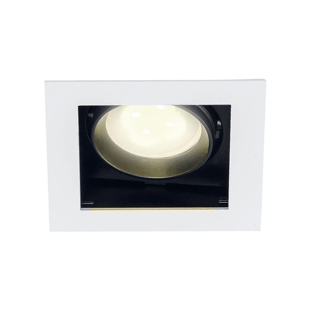 Tecnolite Lámpara Downlight Empotrable Dirigible, Potencia Máx. 60 W, Base GX5.3/GU10, No incluye foco