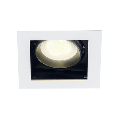 Tecnolite Lámpara Downlight Empotrable Dirigible, Potencia Máx. 60 W, Base GX5.3/GU10, No incluye foco