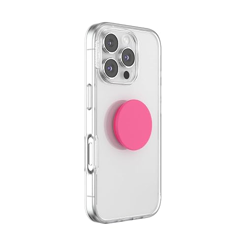 PopSockets - Empuñadura para teléfono con Soporte expandible, Agarre calcomanía, Color Rosa neón