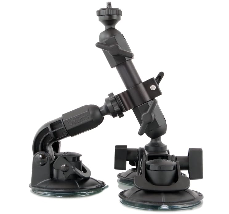 Delkin DDMNT-TRIPLE Fat Gecko Three-Arm Suction Mount (Black)