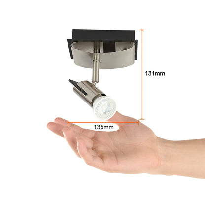 Tecnolite Lámpara Spot de techo, Sobreponer en interiores, Base GU10 No incluye foco