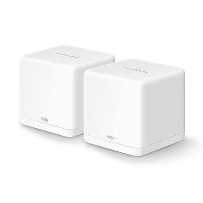 MERCUSYS Halo Mesh, Sistema WiFi Mesh para tu hogar, Doble Banda AC1200, 10/100Mbps Puertos, Cobertura de hasta 2,800 Pies Cuadrados y Más de 100 Dispositivos. Halo H30(2-Pack)