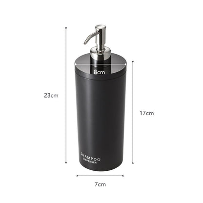 YAMAZAKI 2929 Tower - Dispensador de Bomba de Resina ABS, diseño Minimalista, Color Negro