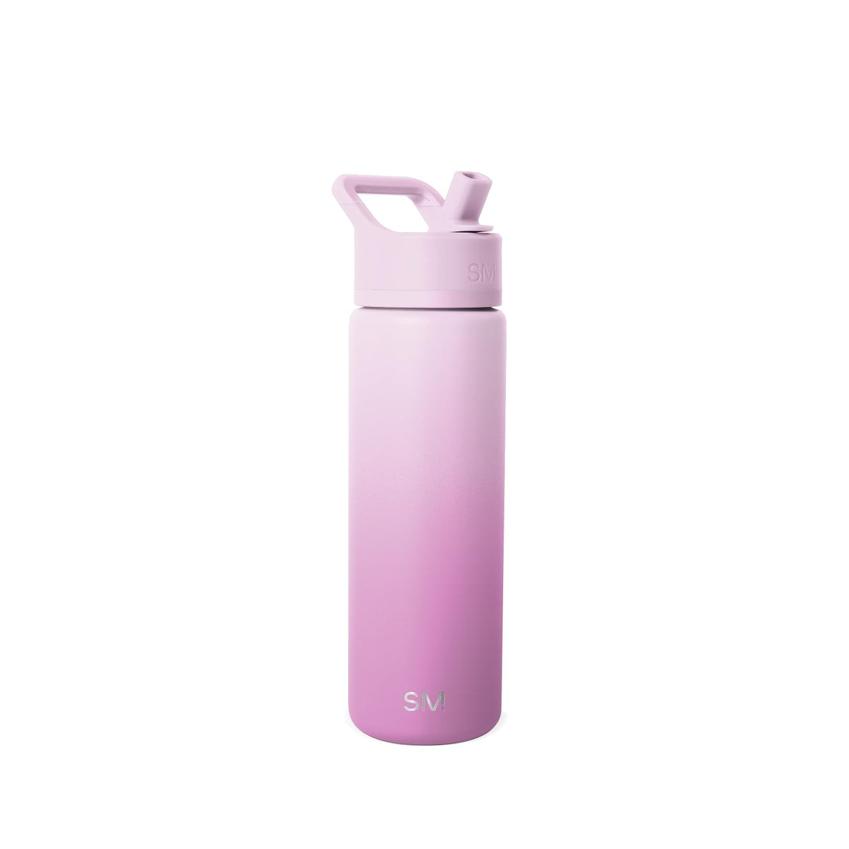 Simple Modern Botella de Agua con Popote, Colección Summit, 532-887 ml - 22 onzas - Ombre: Violet Dreams