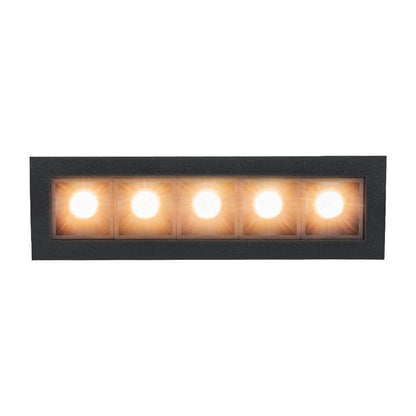Tecnolite Lámpara LED de Techo Empotrado, 17 W, Luz Cálida Suave 3 000 k, Color Negro, 100 - 240 Volts, Downlight LED