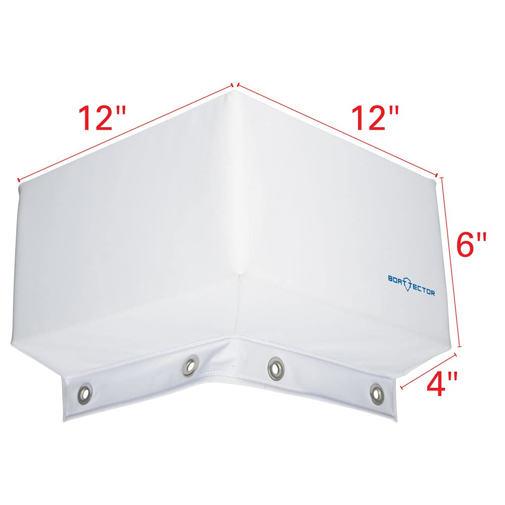 Extreme Max Parachoques de Muelle Grande, Esquina, Blanco, 30 x 30 x 15 x 10 cm 3006.7333