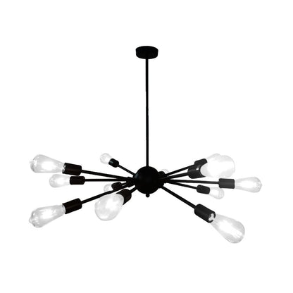 Tecnolite Lámpara Colgante de Metal 1.21 m de Altura, Potencia Máx. 720 W, 12 Bases E27, No incluye focos