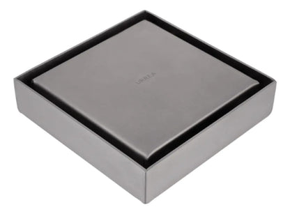 URREA Coladera de Acero Inoxidable, Cuadrada con Rejilla, Modelo INOX, CCRINOX