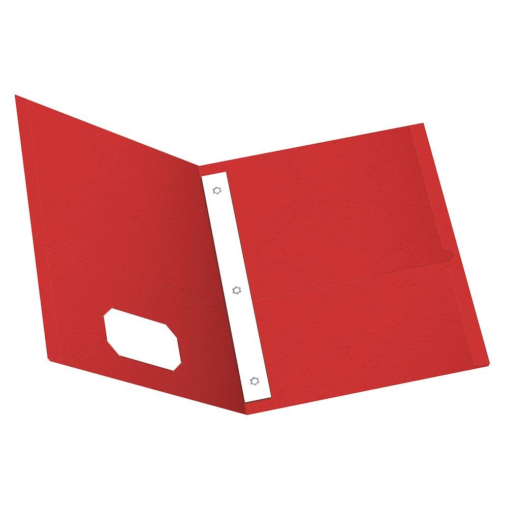 Oxford 57702 Portafolios con doble bolsillo, Rojo - Rojo -