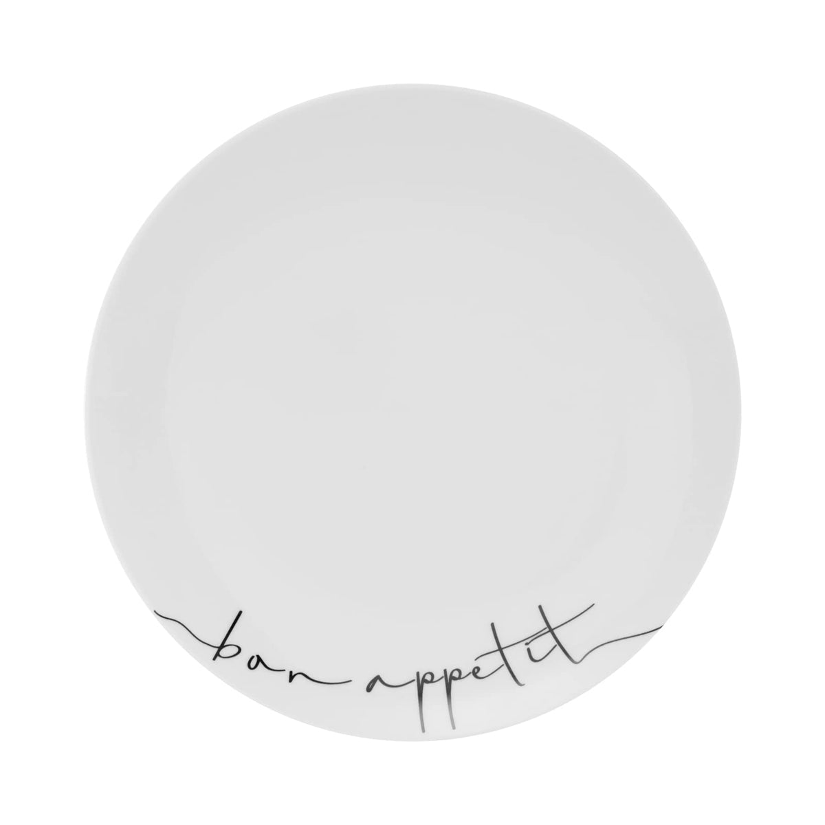 Le Bonne Table by Crown Baccara - Juego de 4 Platos para Ensalada, Postre de Porcelana