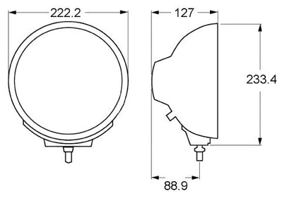 Hella H12560061 Lámpara Re 4000 P Beam Blk H1 12V