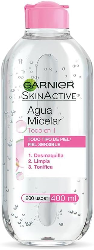 Kotex Toallitas Húmedas para Higiéne Íntima, 1 paquete con 56 piezas + Garnier Skin Active Agua micelar desmaquillante, 400ml