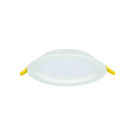 Construlita Lámpara LED de Techo Empotrado, 12 W, Luz Cálida 3 000 k, Color Aluminio, 127 - 220 Volts, Downlight LED