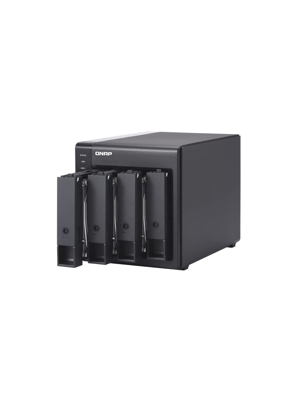 QNAP TR-004 Caja de Hardware Raid/Das USB 3.0 Tipo C (5Gbps) de 4 bahías, Compatible con HDD SATA de 3,5 "y SSD SATA de 2,5". Unidad de expansión para computadoras Windows, Mac, Linux o QNAP NAS