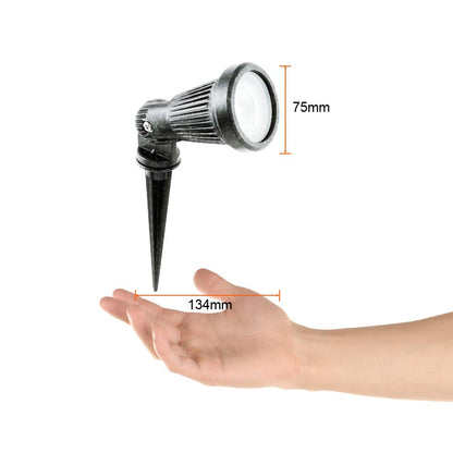 Tecnolite Lámpara con Estaca Jardín, Potencia Máx. 50 W, 1 Base GU10, IP44, IK06, No incluye foco