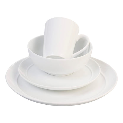 Le Bonne Table by Crown Baccara - Vajilla de Porcelana, de 16 piezas, 4 personas