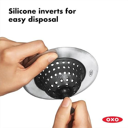 Oxo Gg Sink Strainer | OXO Good Grips - Colador de drenaje de silicona para fregadero, tapón para fregadero de cocina