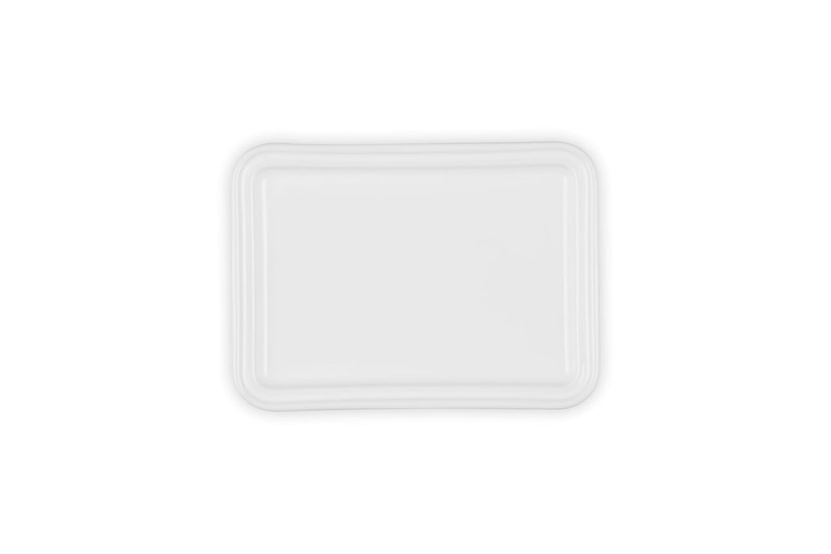 Le Creuset of America Heritage Stoneware Butter Dish, White