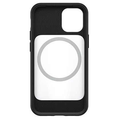 OtterBox SYMMETRY SERIES+ Funda antimicrobiana compatible con MagSafe para iPhone 12 Mini, color negro