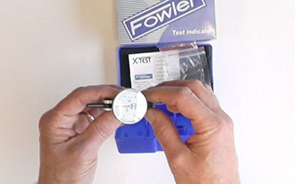 Fowler Full Warranty 52-562-001-0 Horizontal White Dial X-Test Indicator, 0.0005" Graduation Interval, 0.060" Maximum Measuring Range, 1.5" Diameter