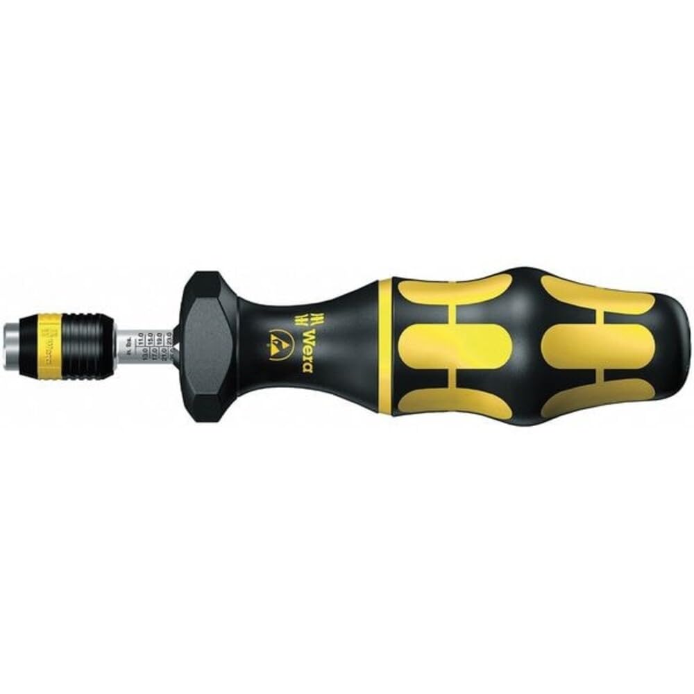 Wera Kraftform ESD 7446 Hexagon Torque Screwdriver, 1/4" Head, 136 Pieces