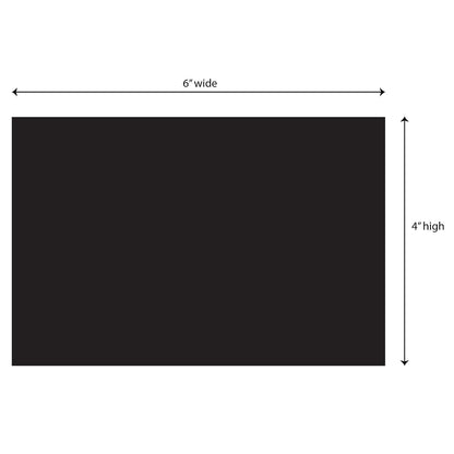 Household Essentials 216 Magnetic Faux Garage Door Windows | 16 Pieces for Single Car Steel Garage Door| Black