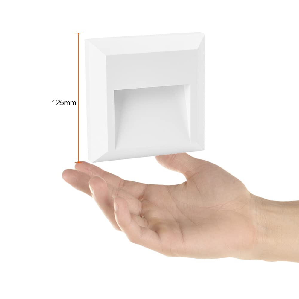 Tecnolite Luz de Cortesía LED Exterior 1 W, Blanca Neutra, IP65, IK05, HLED-803/B