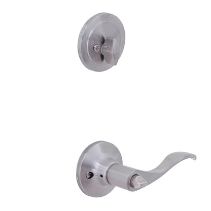 Phillips Combo Cerrojo/Manija Nogal Alta Seguridad LLave-Mariposa Plata