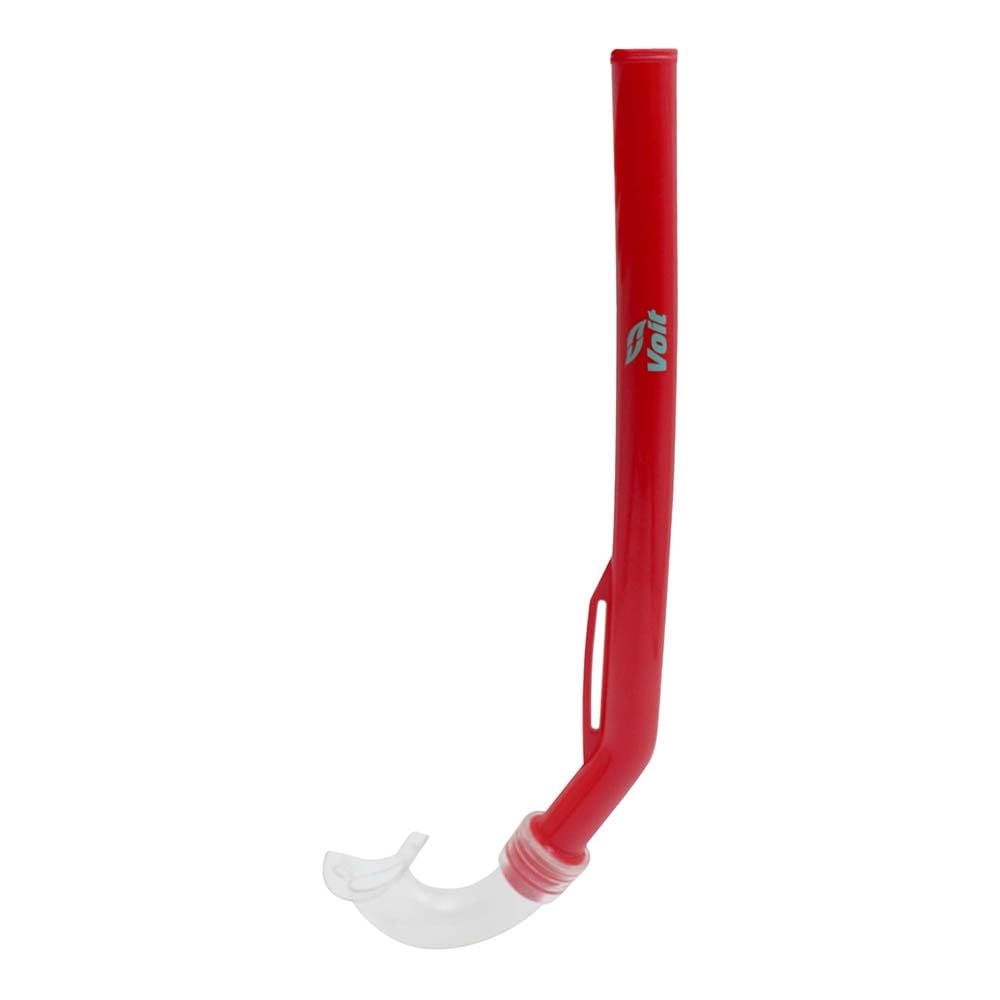 Voit Set de Snorkel Infantil, Visor y Esnórquel en J, Vidrio Templado, Color Rojo, para Niños Menores de 12 Años