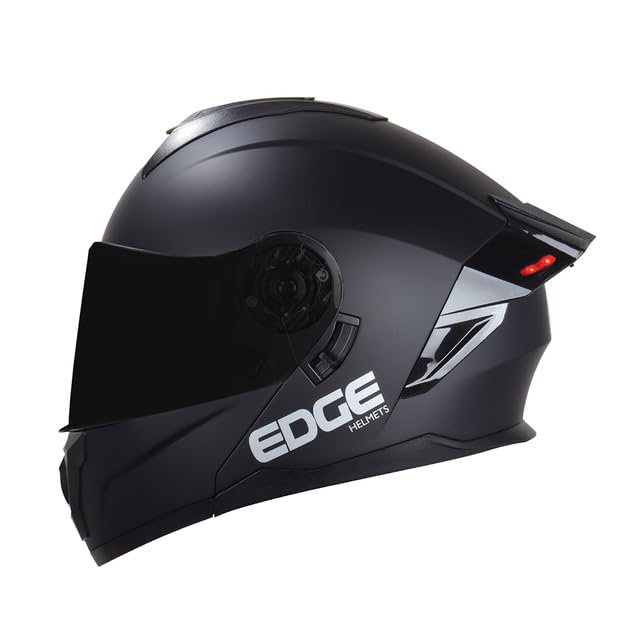 Casco Edge Boston Integral para Motocicleta con Doble Visor - XL - NEGRO