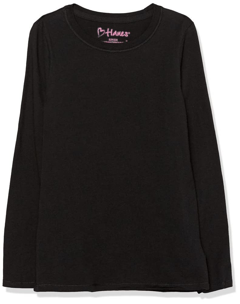 Hanes Comfortsoft - Playera de Manga Larga Playera para Niñas