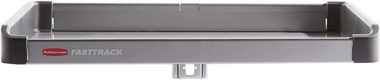 Rubbermaid Fasttrack - Estante de riel, Repisa pequeña, Plateado, 1
