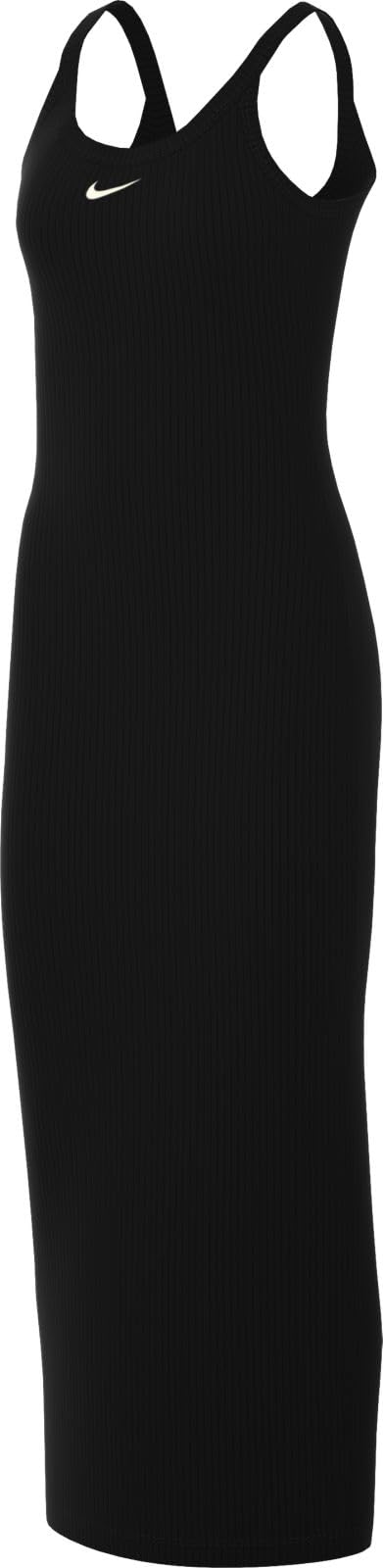 Nike Sportswear Chill Knit Vestido Corto Tipo Tanque Mujer - M - Black - Sail