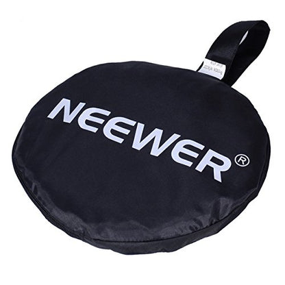 NEEWER 40"x60"/100x150cm Light Reflectors para Fotografía | 5 in 1 Plegable Multi Disc con Bolsa, Translucent, Plateado, Dorado, Negro, Blanco Difusor, para Studio, Iluminación Exterior